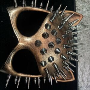 Steampunk Spike Cat unisex Masquerade Cosplay Halloween Party Mask Costume